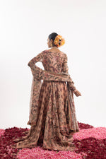 Anarkali With Delightful Blend Of Printed And Embroidered Details