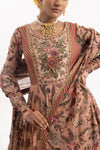 Anarkali With Delightful Blend Of Printed And Embroidered Details