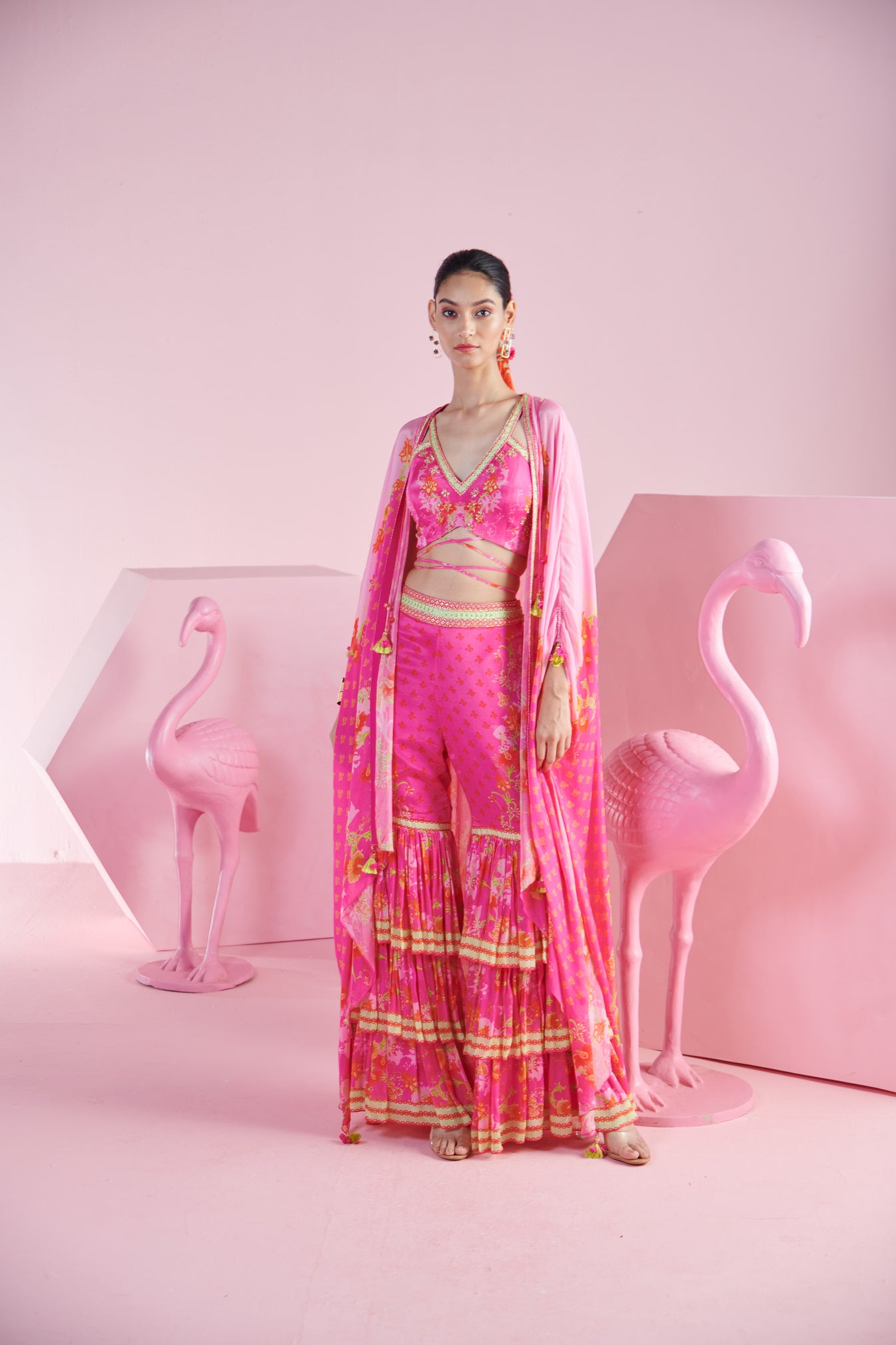 Nova Cape Saree Set