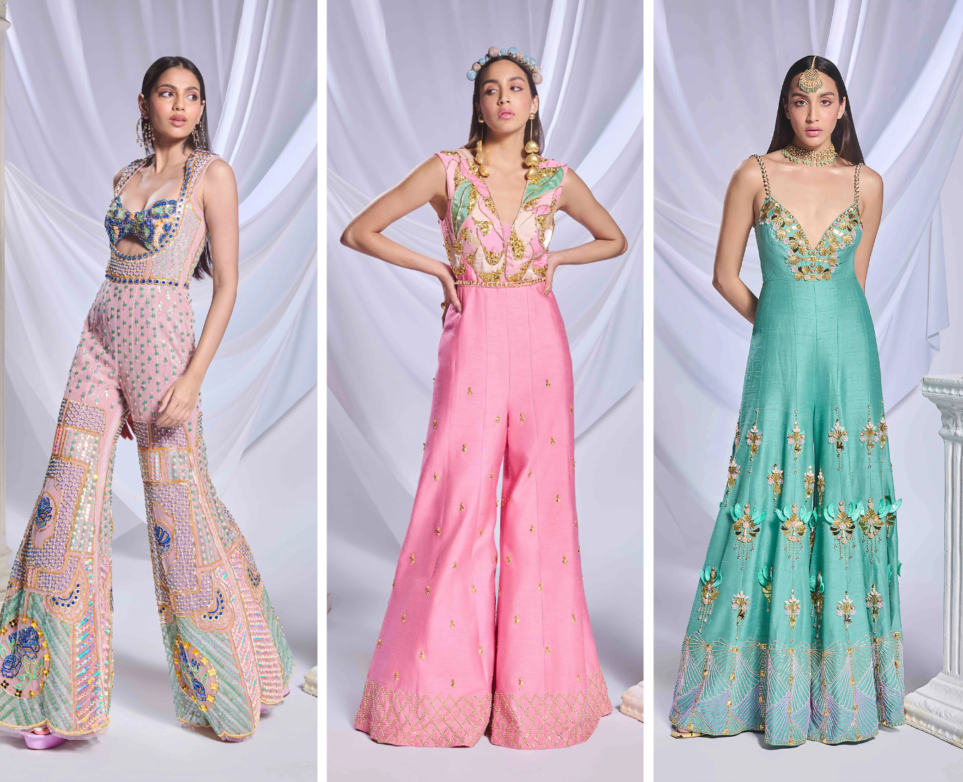 Shop Indo-Western & Designer Jumpsuits for Women | Lotus Bloom