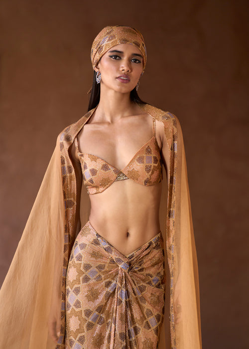 Safa Cape and Skirt Set