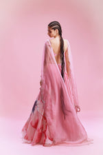 "Sanvi" Chiffon Floral Lehenga with Organza Dupatta