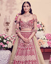 Garnet red Lehenga