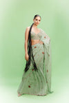 "Lulu" Chiffon Floral Saree with a Blouse