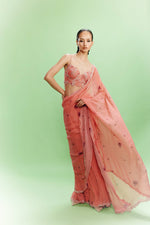 "Liana" Chiffon Floral Saree with a Blouse