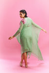 "Eraya" Chiffon Watercolored Flower Kaftan