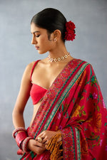 Dil Surkh Gazal Saree