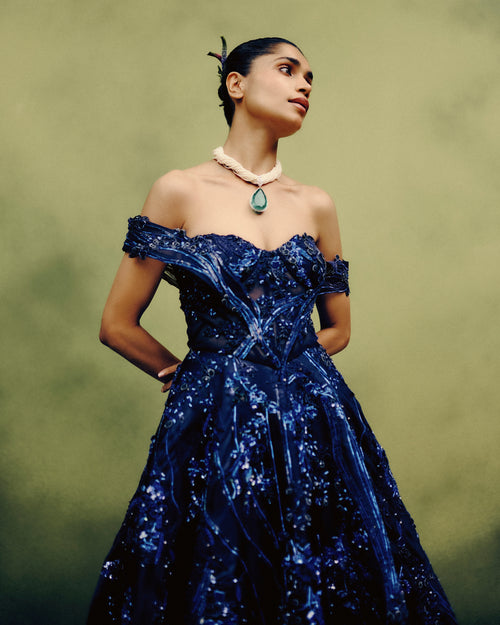 Stellar Noir Ball Gown