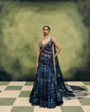 Oceanfire Cocktail Lehenga
