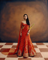 Citrine Dawn Bridal lehenga