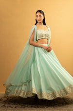 ICE BLUE DHOTI SET