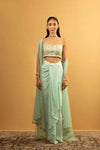 ICE BLUE DHOTI SET