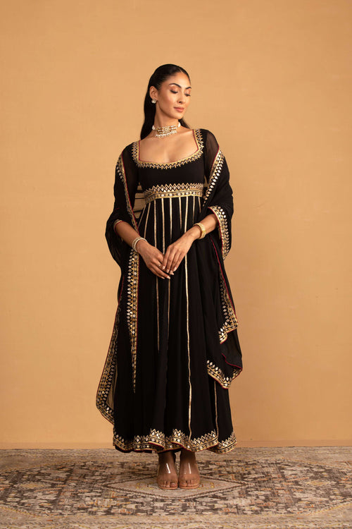 BLACK ANARKALI SET