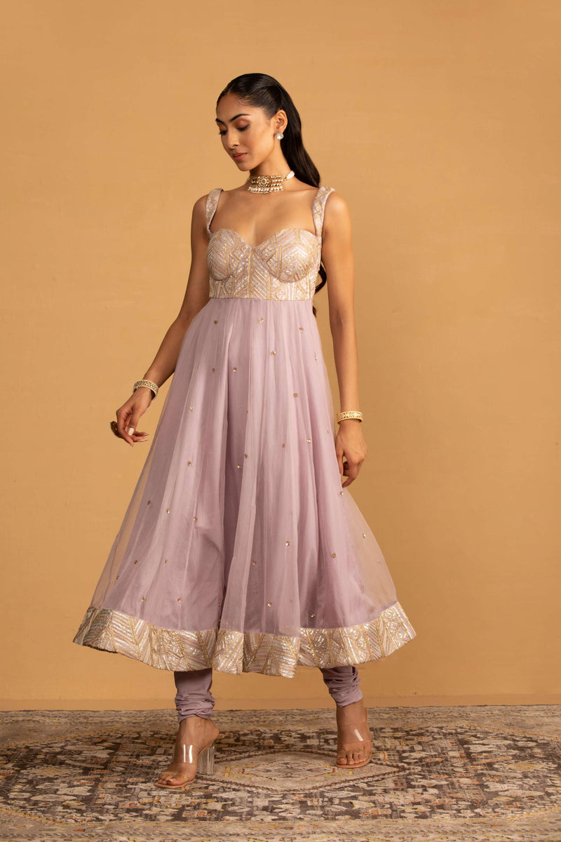 LILAC ANARKALI SET