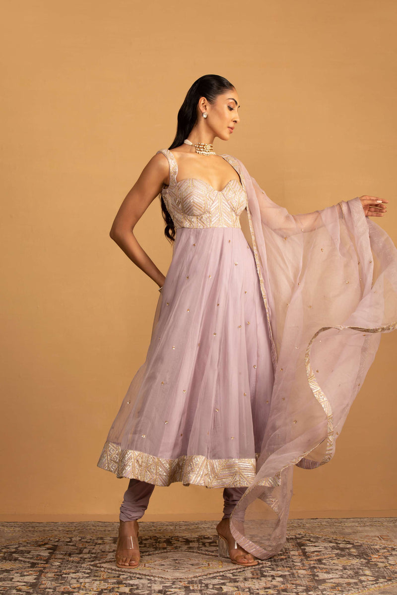 LILAC ANARKALI SET