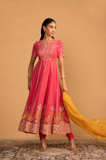 PEACH PINK ANARKALI SET