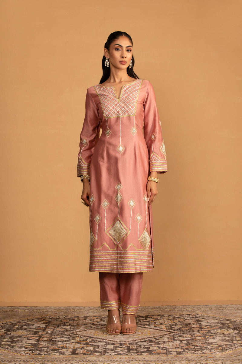 CHAMPAGNE KURTA SET