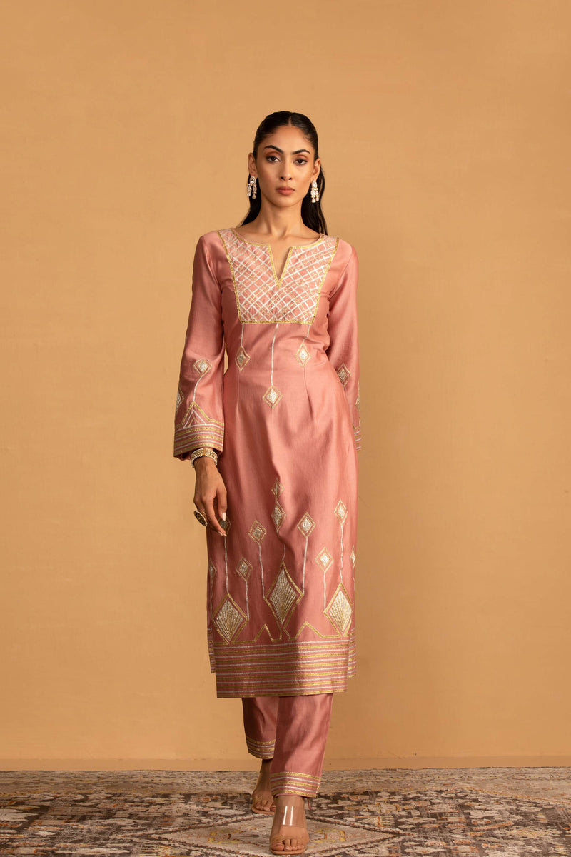 CHAMPAGNE KURTA SET