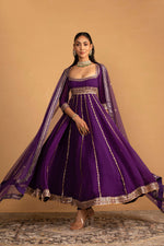 PURPLE ANARKALI SET