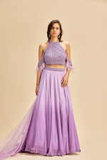 LILAC MUKAISH LEHENGA