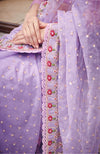 Lilac saree