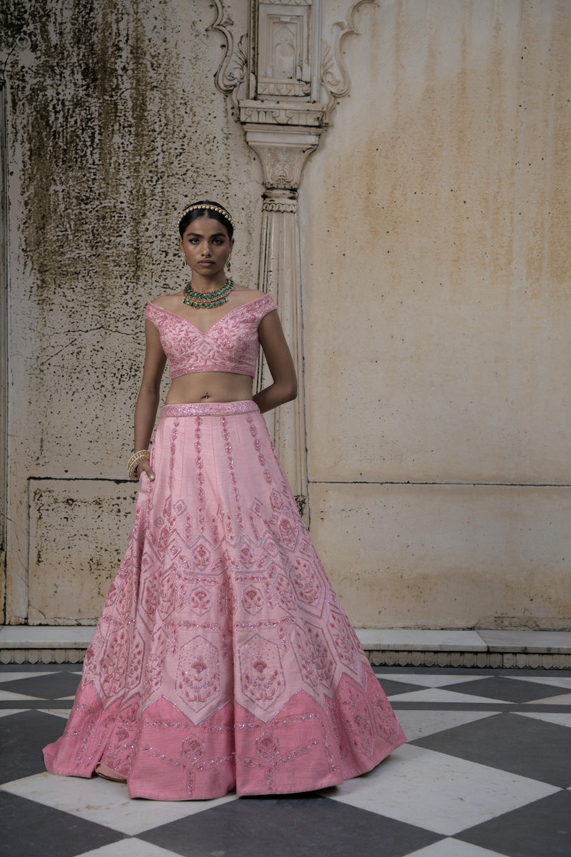 Pink lehenga