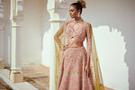 Light rust bridal lehenga