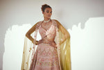 Light rust bridal lehenga