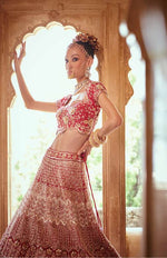 Dark Pink Lehenga Set