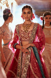 Mauve pink bridal lehenga