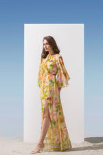 Lurex Georgette Printed Long Dress