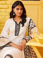 Aaroh Set-Aankhi Dupatta - Off white