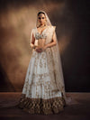 IVORY BLUSH ALL OVER JAAL LEHENGA