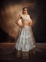 IVORY BLUSH ALL OVER JAAL LEHENGA