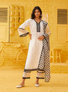 Aaroh Set-Aankhi Dupatta - Off white