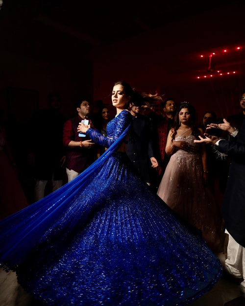 RAYA Blue Lehenga