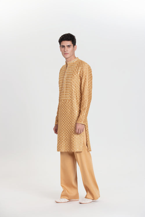 Gold Boota Blaze Kurta Set