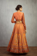 NARANGI TEMPLE KALI SIBANI LEHENGA SET