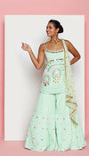 JUNE - MINT GREEN SHARARA SET