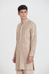 Beige Petal Shine Kurta Set