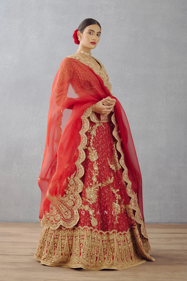 SINDOORI AROHI LEHENGA SET