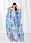 Hibiscus Printed Sequins Kaftan