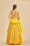 YELLOW OMBRE LEHENGA SET