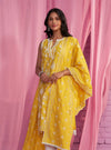 Neel Kurta with Aashvi Pants-Vayana Dupatta - Yellow