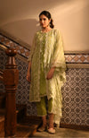 Paheli Set Green Dania Dupatta