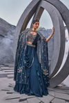 Feriha Drape Lehenga Cape Set