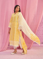 Asti Set-Chaav Dupatta - Yellow