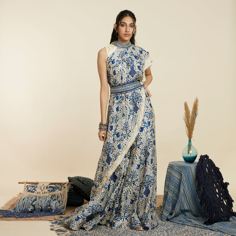 SAFAR BLUE JAAL PRINT