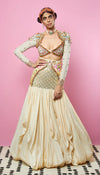 MARSHMALLOW - IVORY EMBELLISHED FULL LEHENGA SET