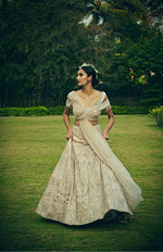 Pearl ivory lehenga